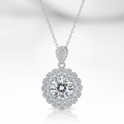5.0 Ct Round Diamond OptionPendant Necklace
