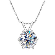 5.0 Ct Round Diamond Pendant Necklace-Evani Naomi Jewelry