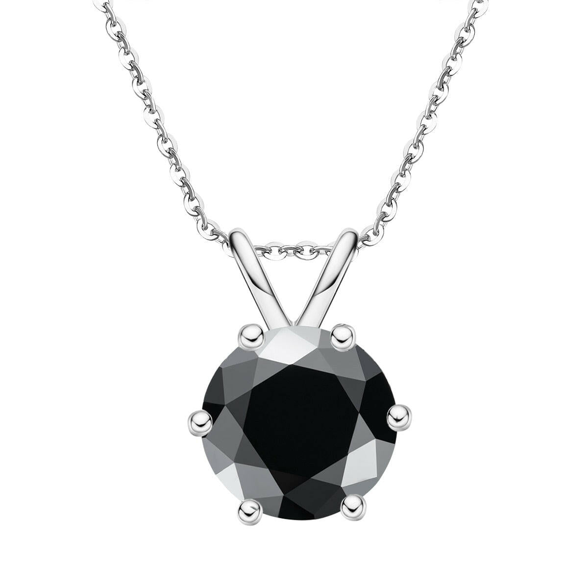 5.0 Ct Round Diamond Pendant Necklace-Evani Naomi Jewelry