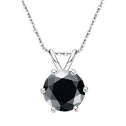 5.0 Ct Round Diamond Pendant Necklace-Evani Naomi Jewelry