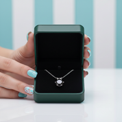 5.0 Ct Round Diamond Option Pendant Necklace - Evani Naomi Jewelry