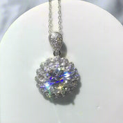 5.0 Ct Round Diamond Pendant Necklace-Evani Naomi Jewelry