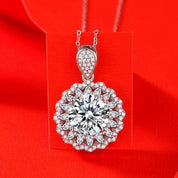 5.0 Ct Round Diamond Pendant Necklace-Evani Naomi Jewelry
