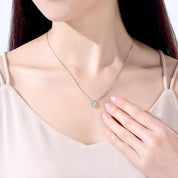 5.0 Ct Round Diamond Pendant Necklace-Evani Naomi Jewelry