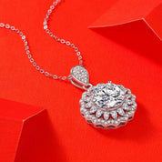 5.0 Ct Round Diamond Pendant Necklace-Evani Naomi Jewelry