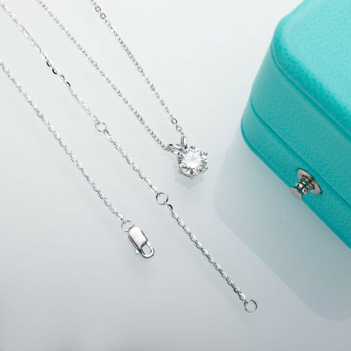 5.0 Ct Round Diamond Pendant Necklace-Evani Naomi Jewelry