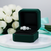 5.0 Ct Round Three Stone Diamond OptionEngagement Ring - Evani Naomi Jewelry