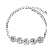 5.0 Cttw Round Diamond Adjustable Classic Tennis Bracelet-Evani Naomi Jewelry