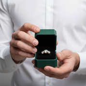 5.00 ct Old European Cut Three Diamond Option Engagement Ring - Evani Naomi Jewelry