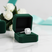 5.5mm 1ct Princess Cut Diamond OptionEngagement Ring - Evani Naomi Jewelry
