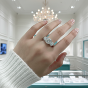 5ct Three Stone Diamond OptionEngagement Ring - Evani Naomi Jewelry