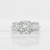 5ct Three Stone Diamond Option Engagement Ring - Evani Naomi Jewelry