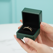 5mm Matte Black & Yellow Gold Men's Tungsten Wedding Band - Evani Naomi Jewelry