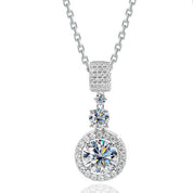 6.1 Ct Round Cut Diamond Pendant Necklace-Evani Naomi Jewelry