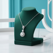 6.1 Ct Round Cut Diamond OptionPendant Necklace