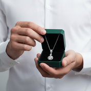 6.1 Ct Round Cut Diamond Option Pendant Necklace