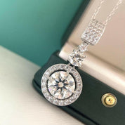 6.1 Ct Round Cut Diamond Pendant Necklace-Evani Naomi Jewelry