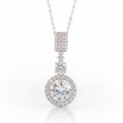 6.1 Ct Round Cut Diamond OptionPendant Necklace