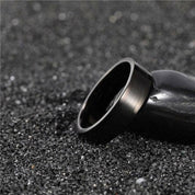 6mm Black Brushed Titanium Men's Wedding Band-Evani Naomi Jewelry
