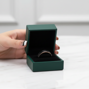 8mm Black & Rose Gold Tungsten Men's Wedding Band - Evani Naomi Jewelry