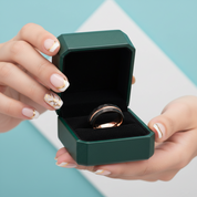 8mm Black Tungsten Wedding Band with Thin Line - Evani Naomi Jewelry