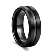 8mm Classic Tungsten Men's Wedding Band-Evani Naomi Jewelry