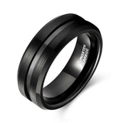 8mm Classic Tungsten Men's Wedding Band-Evani Naomi Jewelry