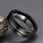 8mm Classic Tungsten Men's Wedding Band-Evani Naomi Jewelry