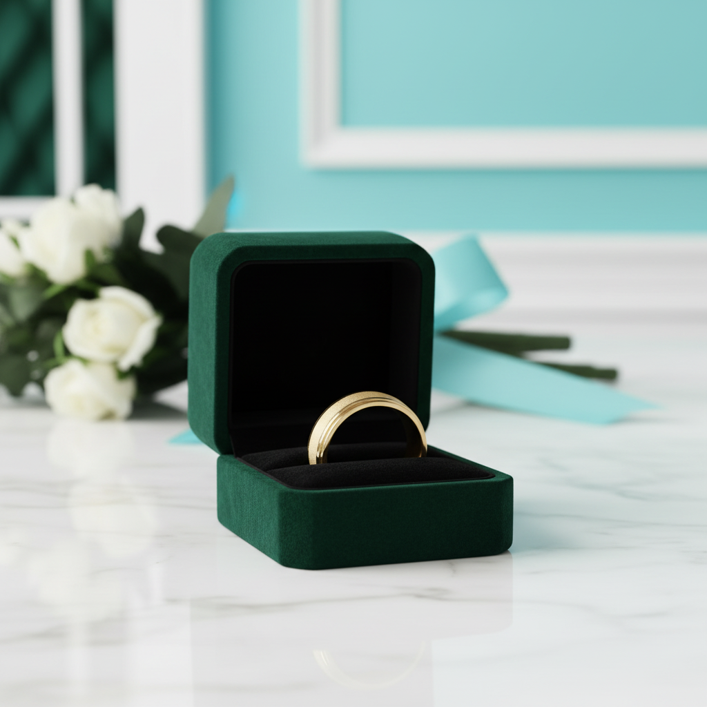 8mm Frosted Center Tungsten Men's Wedding Band with Ladder Edges - Evani Naomi Jewelry