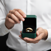 8mm Frosted Center Tungsten Men's Wedding Band with Ladder Edges - Evani Naomi Jewelry