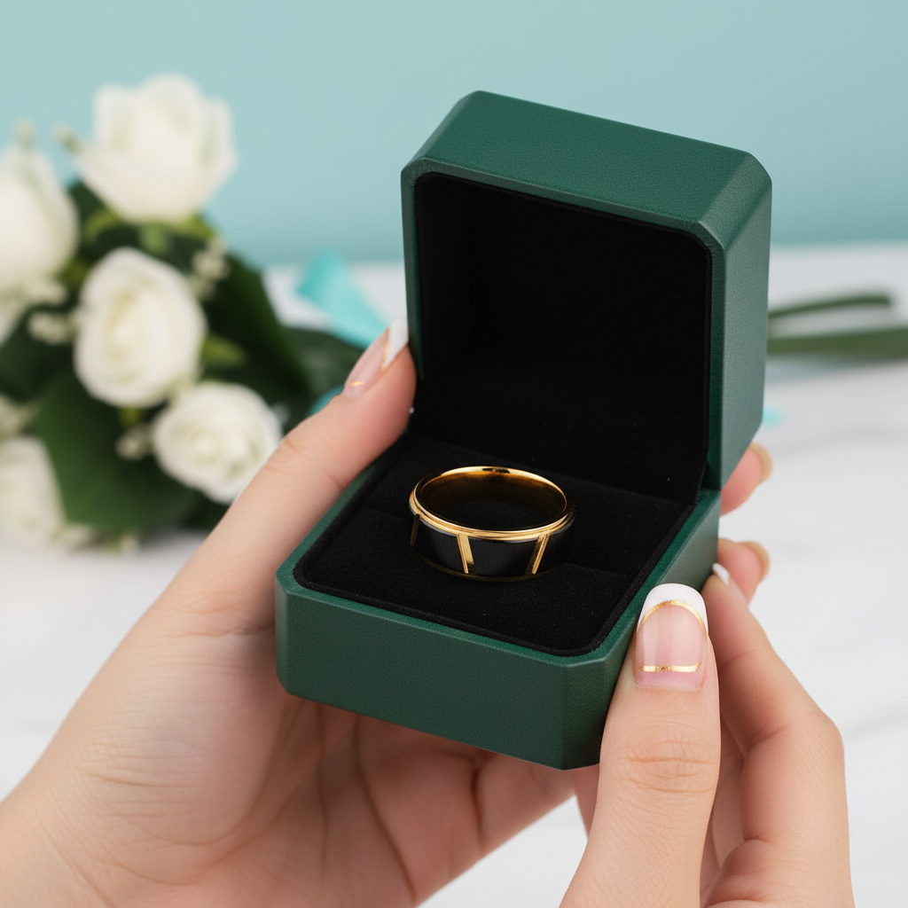 8mm Luxury Tungsten Men's Wedding Band - Evani Naomi Jewelry