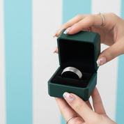 8mm Silver Brushed Tungsten Men's Wedding Band - Evani Naomi Jewelry