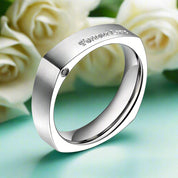 8mm Simple Domed Rose Gold Titanium Wedding Band-Evani Naomi Jewelry