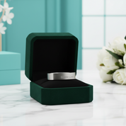 8mm Simple Domed Rose Gold Titanium Wedding Band - Evani Naomi Jewelry