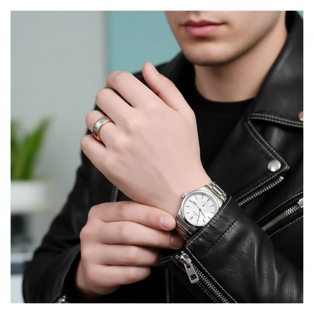8mm Tungsten Carbide Men's Wedding Band-Evani Jewelry