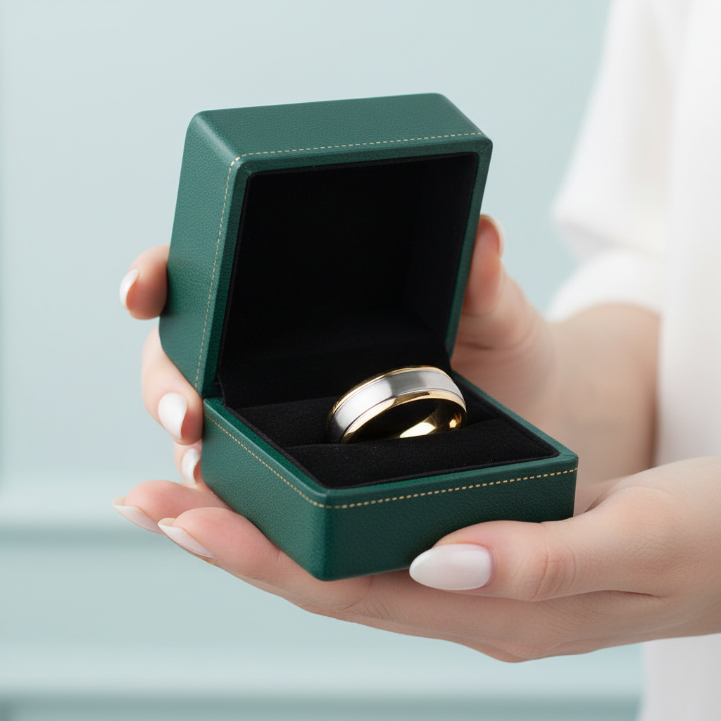 8mm Tungsten Carbide Men's Wedding Band - Evani Naomi Jewelry