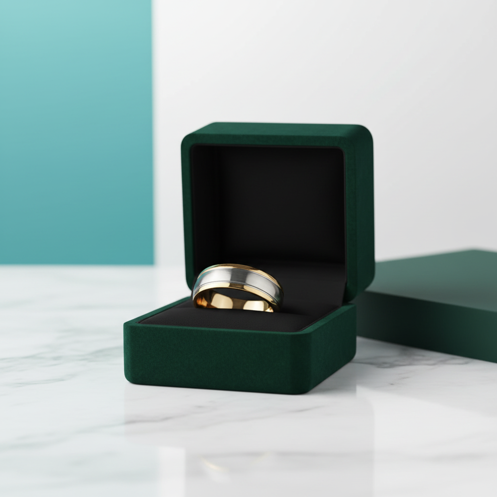 8mm Tungsten Carbide Men's Wedding Band - Evani Naomi Jewelry