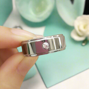 8mm Tungsten Diamond Ring Band-Evani Naomi Jewelry