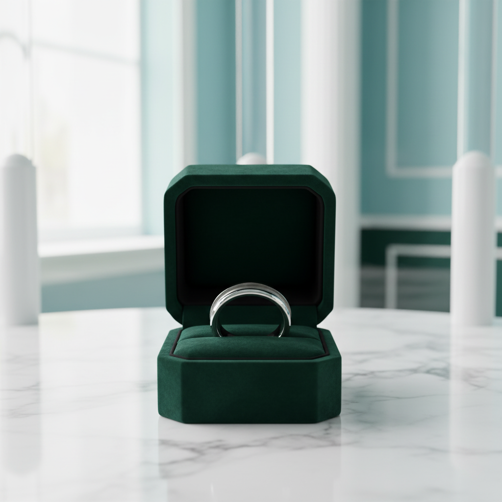 8mm Tungsten Men's Wedding Band with Blank Inlay - Evani Naomi Jewelry