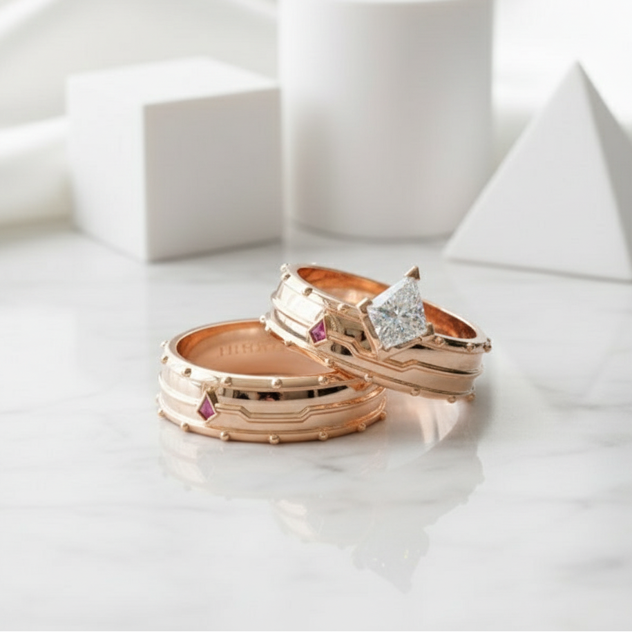 Assasin's Promise Diamond Ring in 14k Yellow Gold-Evani Jewelry