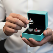 Unisex Ruby Birthstone Ring in 14k Yellow Gold-Evani Jewelry