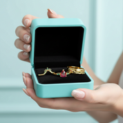 Engagement Ring in 14k Yellow Gold with Ruby Stone-Evani Jewelry