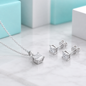 Cushion Cut Diamond OptionJewelry Set