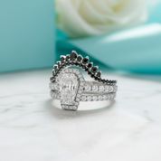 Best Love Gothic Wedding Rings in Rare Coffin Cut Diamond Birthstone-Evani Jewelry