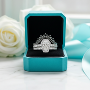 Best Love Gothic Wedding Rings in Rare Coffin Cut Diamond Birthstone-Evani Jewelry