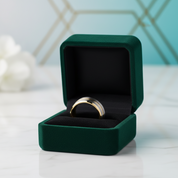Beveled Edge 8mm Tungsten Men's Wedding Band - Evani Naomi Jewelry