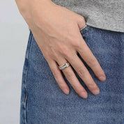 Beveled Edge Tungsten Men's Wedding Band-Evani Naomi Jewelry
