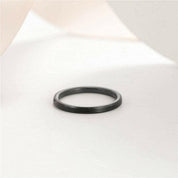 Beveled Rose Gold Tungsten Women's Wedding Band-Evani Naomi Jewelry