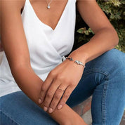 Beveled Rose Gold Tungsten Women's Wedding Band-Evani Naomi Jewelry