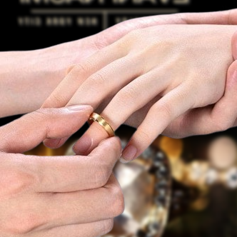 Beveled Yellow Gold Tungsten Wedding Band-Evani Naomi Jewelry